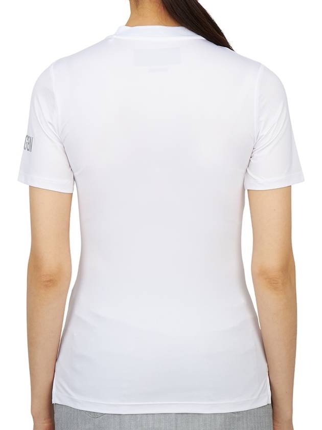 Women's Golf Serafino Classic Short Sleeve PK Shirt White - HYDROGEN - BALAAN 5