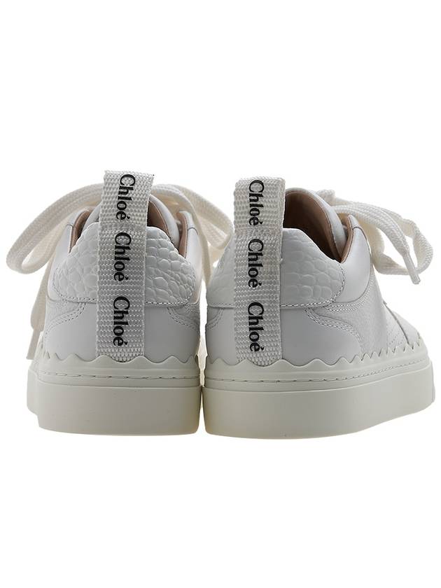 Lauren Lace Up Low Top Sneakers White - CHLOE - BALAAN 5