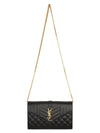 Cassandre Monogram Chain Cross Bag Black - SAINT LAURENT - BALAAN 4