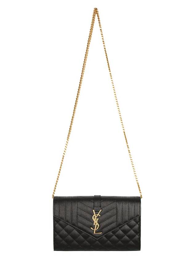 Cassandre Monogram Chain Cross Bag Black - SAINT LAURENT - BALAAN 4