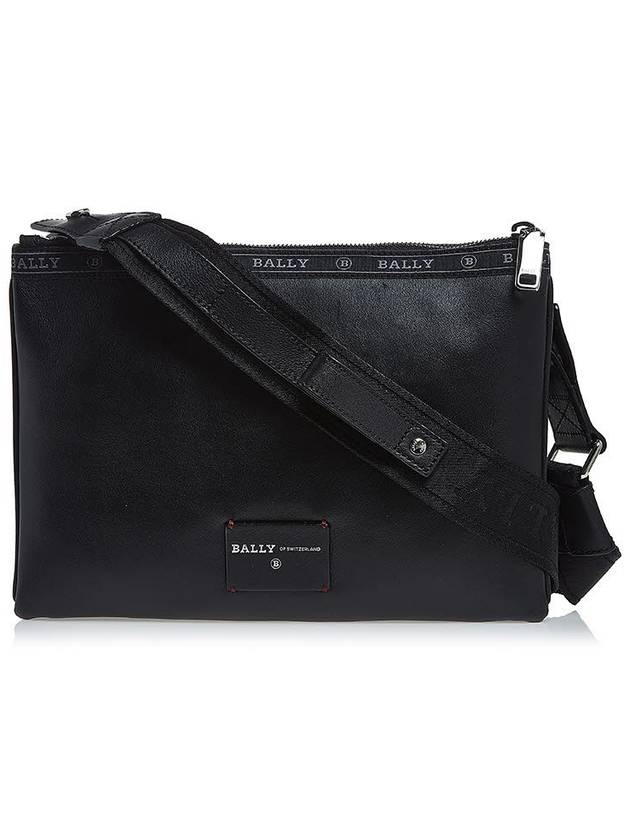 Hobby Striped Cross Bag Black - BALLY - BALAAN 4