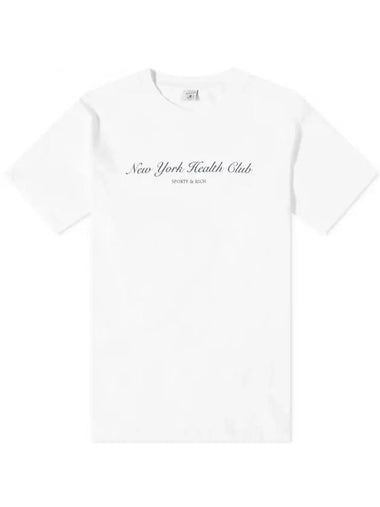 NY Health Club Short Club T-Shirt White - SPORTY & RICH - BALAAN 1