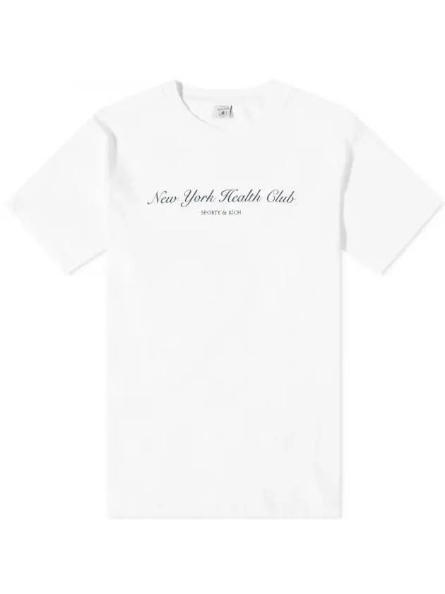 NY Health Club Short Club T-Shirt White - SPORTY & RICH - BALAAN 1