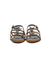 Women's Cassandra Open Suede Sandals Brown - SAINT LAURENT - BALAAN 4