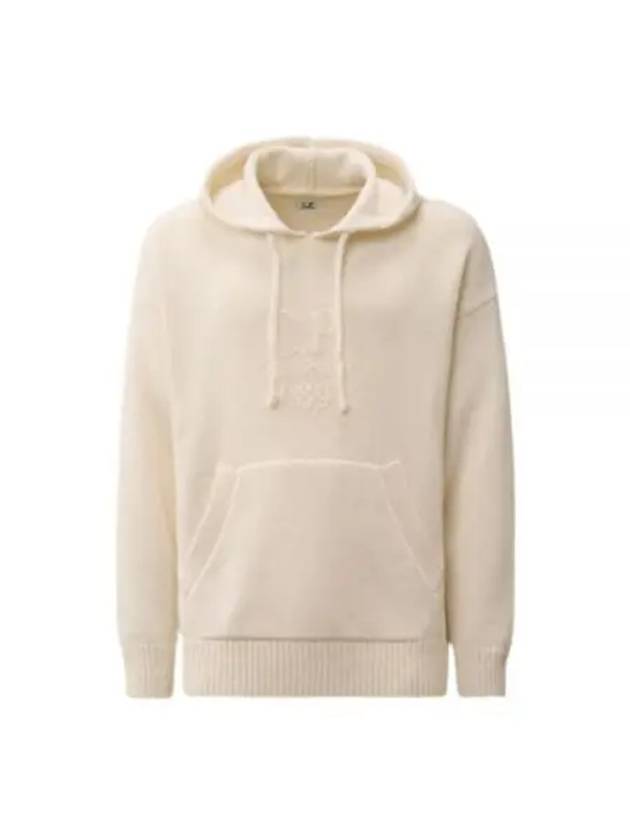 Lambswool GRS Boxy Hoodie White - CP COMPANY - BALAAN 2