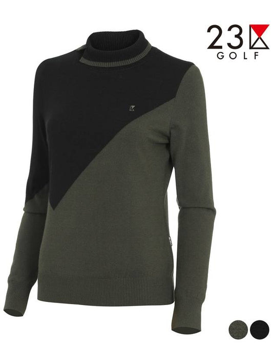 Golf diagonal color combination t-shirt EL4LKT033 - 23KU - BALAAN 2