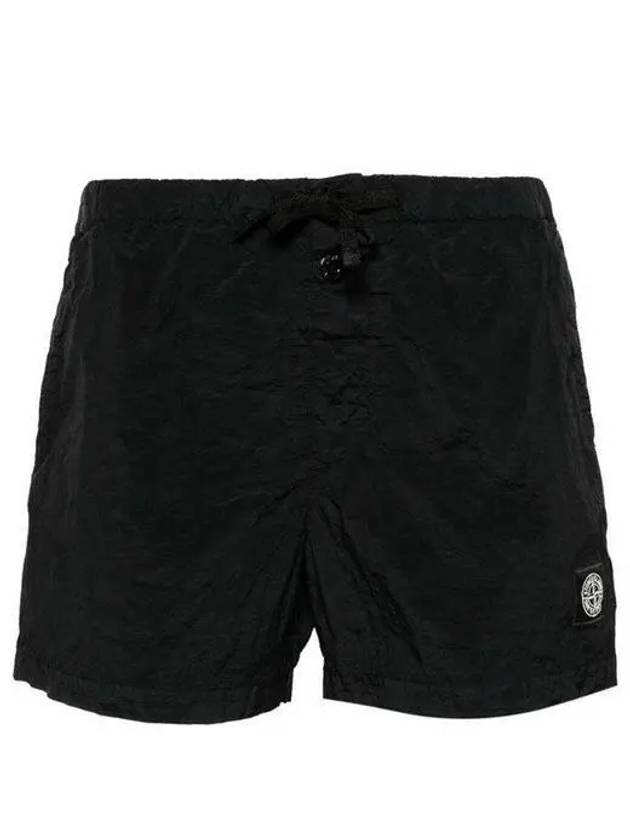 Swimming Nylon Trunk Shorts Black - STONE ISLAND - BALAAN 2