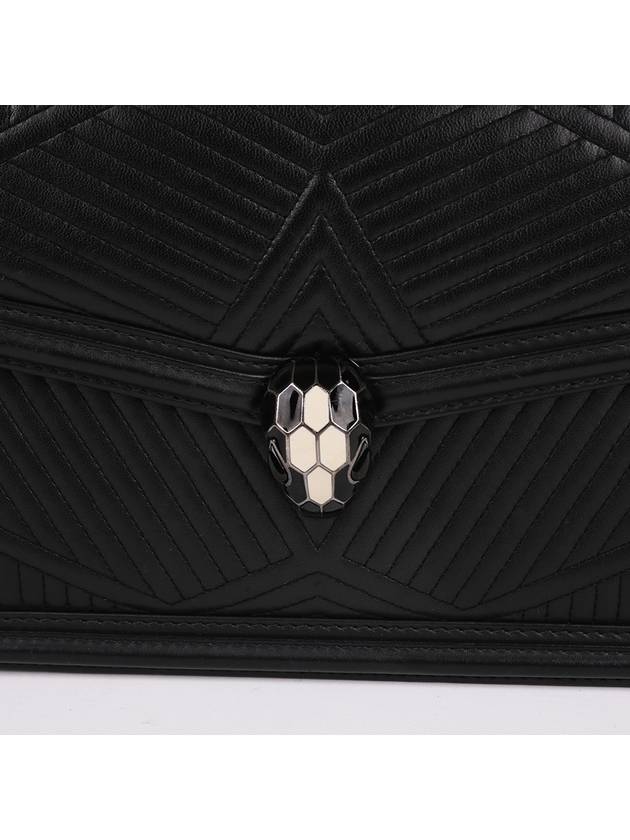 Serpenti black blast chain shoulder bag - BVLGARI - BALAAN 2