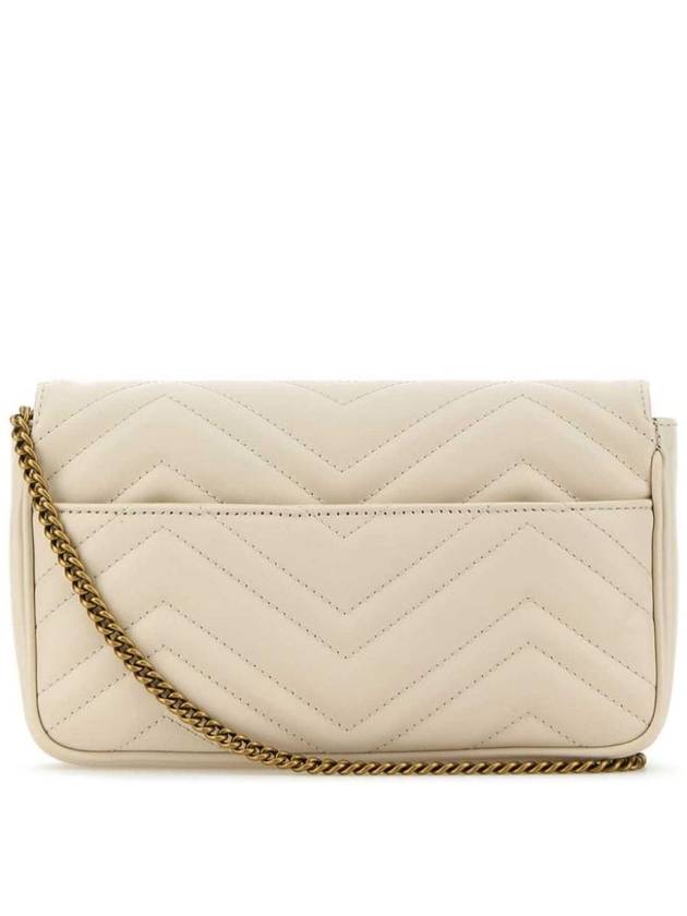 GG Marmont Chain Mini Bag White - GUCCI - BALAAN 3