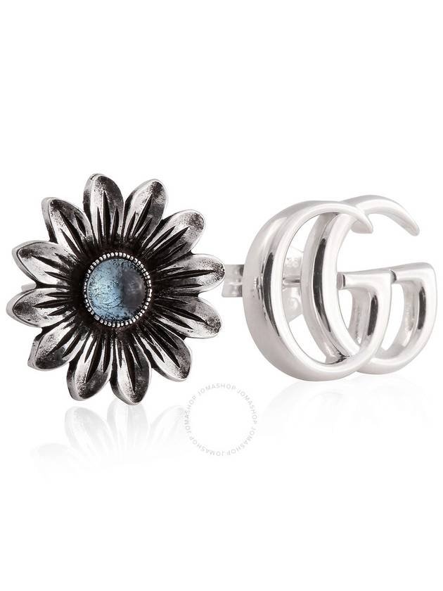 Women's Interlocking Double G Stud Earrings Silver - GUCCI - BALAAN 2