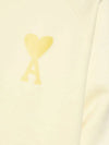 Heart Logo Overfit Sweatshirt Yellow - AMI - BALAAN 5