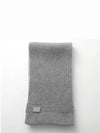 logo muffler scarf gray - MIU MIU - BALAAN 1