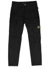 Compass Badge Gabardine Cargo Straight Pants Black - STONE ISLAND - BALAAN 2