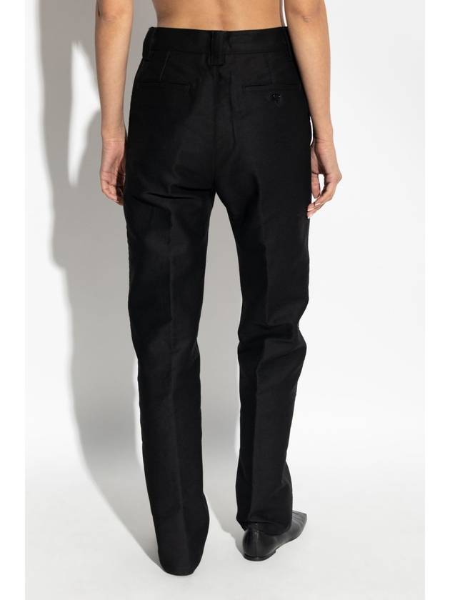 Women s Pleated Straight Pants Black - LEMAIRE - BALAAN 5