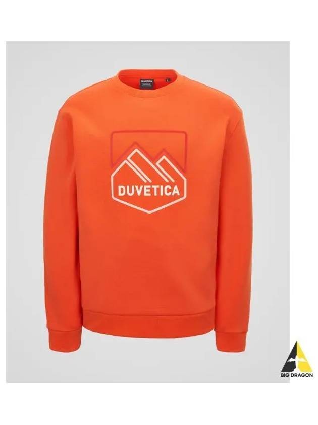 Myrtos M Dark Orange Men s Sweatshirt - DUVETICA - BALAAN 1