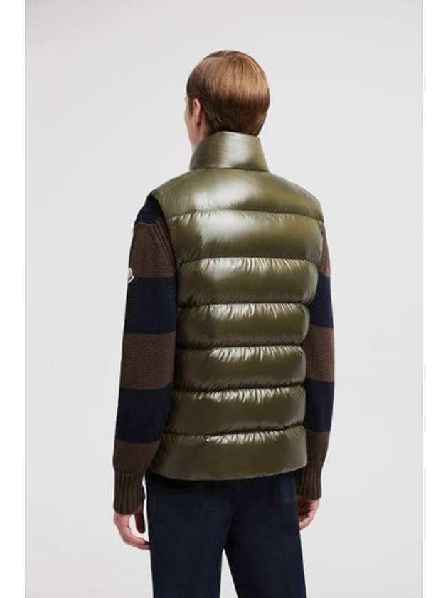 Tibb Down Vest Olive Green - MONCLER - BALAAN 8