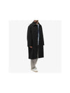 WAIN Wayne wool overcoat SNM 1027 BLACK - STUDIO NICHOLSON - BALAAN 4