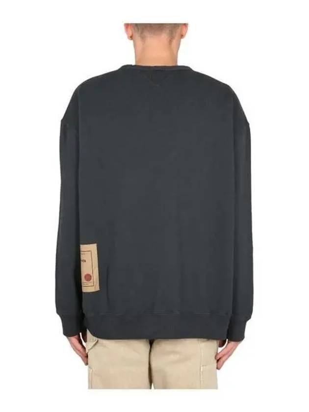 Garment Dyed Cotton Jersey Sweatshirt Grey - TEN C - BALAAN 5