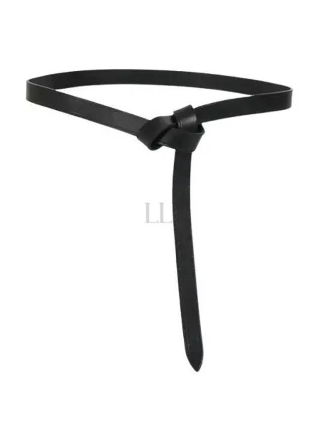 Kirka Leather Belt Black - ISABEL MARANT - BALAAN 2