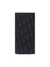 Vertical Long Wallet Black Oblique Jacquard - DIOR - BALAAN 2