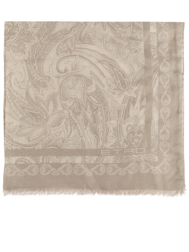 Etro Scarf With Decorative Pattern, Men's, Beige - ETRO - BALAAN 1