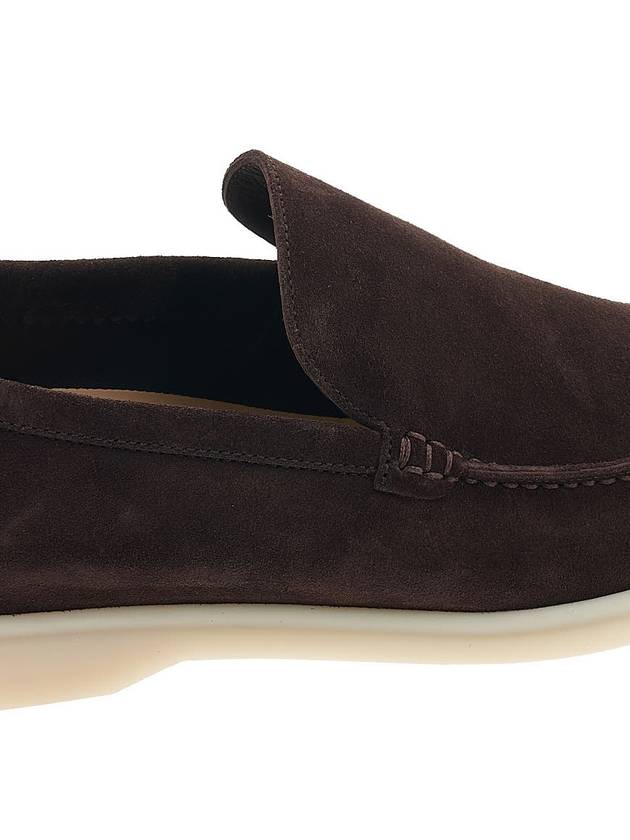 Summer Work Suede Loafers Brown - LORO PIANA - BALAAN.