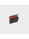 Triomphe Canvas Flap Card Holder Tan Brown - CELINE - BALAAN 5