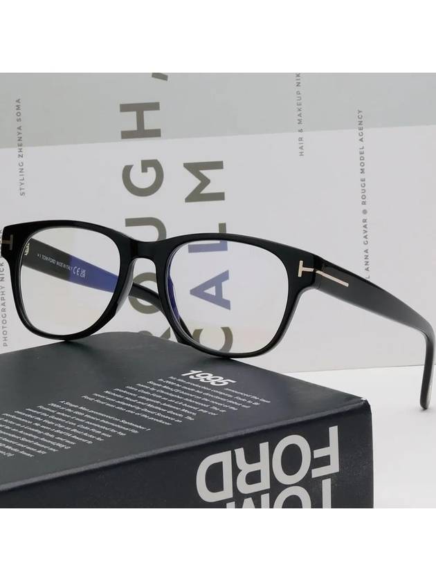 Blue light blocking glasses frame TF5898B 001 Eye protection horn frame - TOM FORD - BALAAN 2