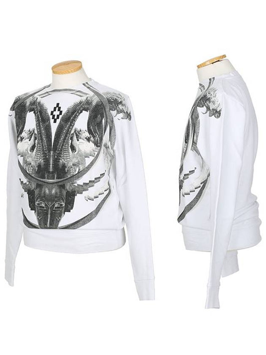 Marceloblon 8026 0100 AURORA CREW White Sweatshirt - MARCELO BURLON - BALAAN 2