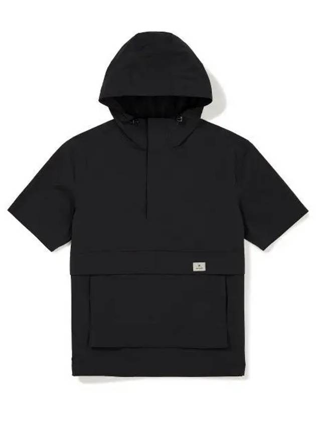 Root Hoodie Short Sleeve Anorak Black S23MURAN65 - SNOW PEAK - BALAAN 1