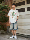 Monstera oversized t shirt off white - MSKN2ND - BALAAN 1