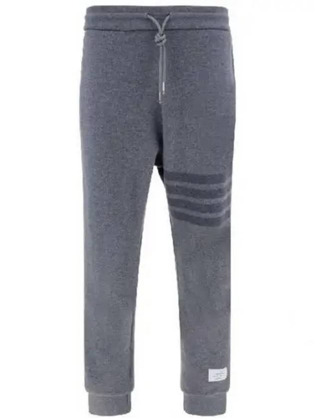 4 Bar Loopback Wool Track Pants Light Grey - THOM BROWNE - BALAAN 2