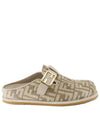 Women's FF Feel Chenille Mule Dove Grey - FENDI - BALAAN 2