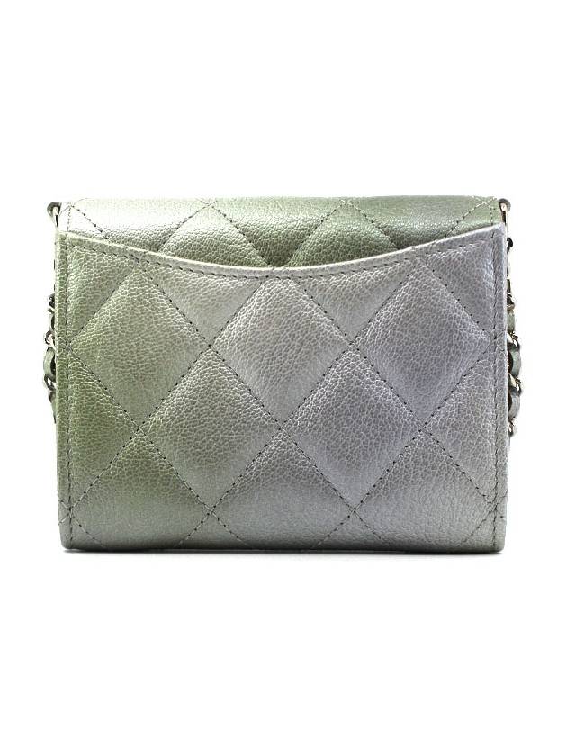 CH Classic Gradient Chain Card Wallet Silver CH21WT070SV55 - CHANEL - BALAAN 3