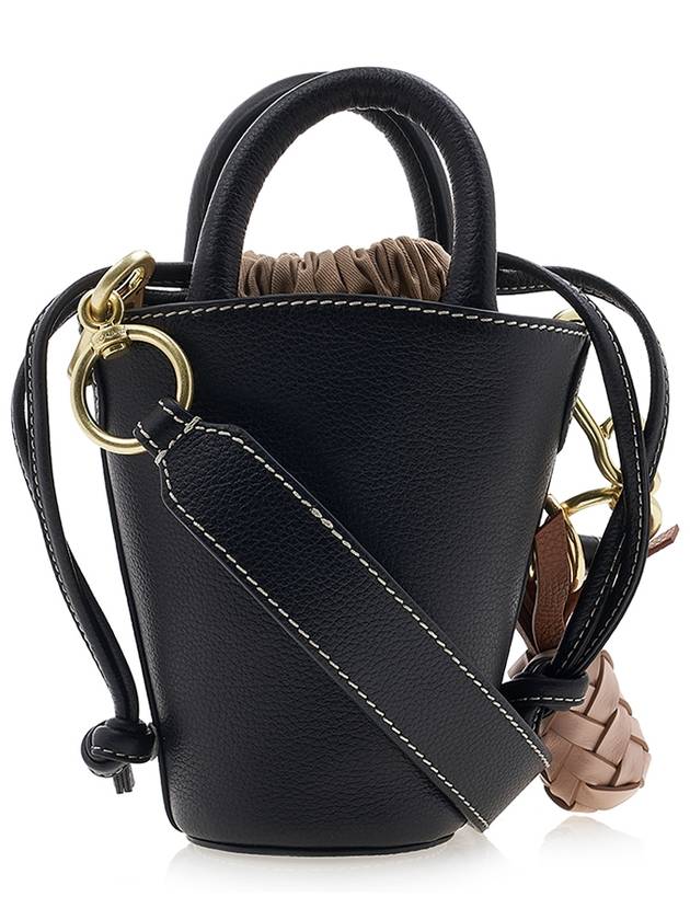 Cecilya Drawstring Mini Bucket Bag Black - CHLOE - BALAAN 4