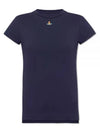 Embroided ORB Peru Short Sleeve T-Shirt Navy - VIVIENNE WESTWOOD - BALAAN 2