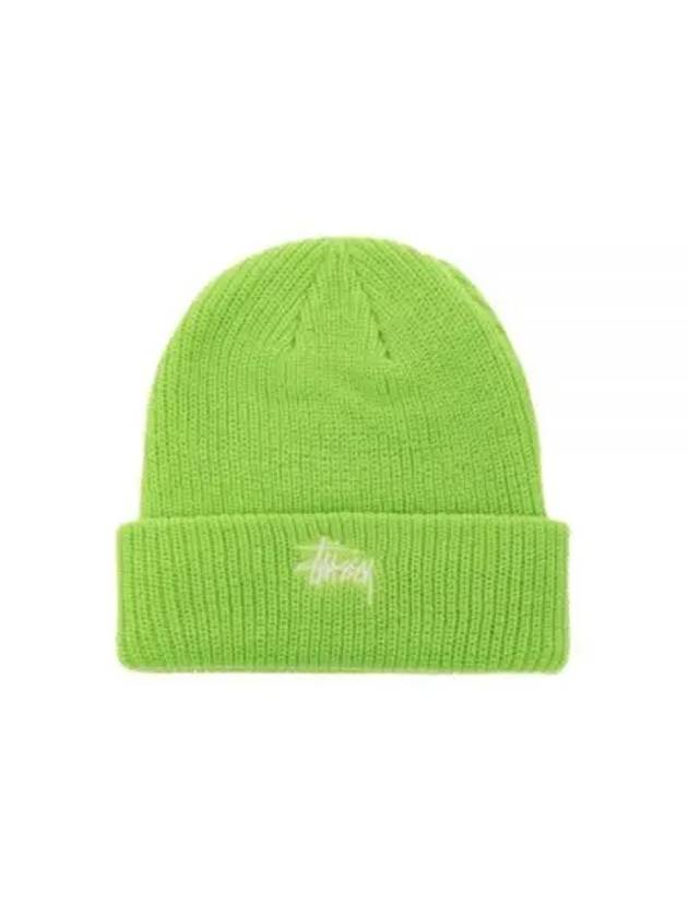 Basic Cuff Beanie Bright Green - STUSSY - BALAAN 2