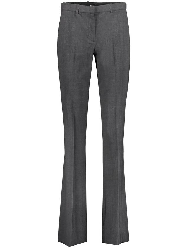 Demitria Good Wool Boot-Cut Pants Grey - THEORY - BALAAN 2