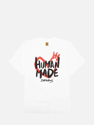 Unisex graphic short sleeved t shirt white HM27CS004 WHT - HUMAN MADE - BALAAN 1