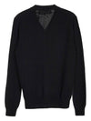 Men's Heart Logo Wool Cardigan P1N008 BLACK - COMME DES GARCONS - BALAAN 2