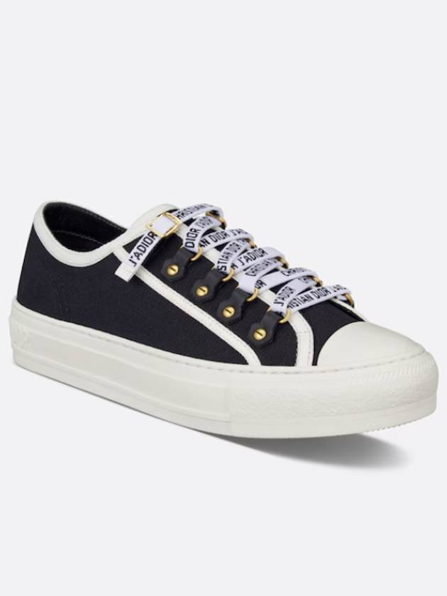 Walk'N' Low Top Sneakers Canvas Black - DIOR - BALAAN 5