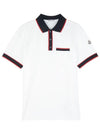 Color Block Polo Shirt White - MONCLER - BALAAN 3