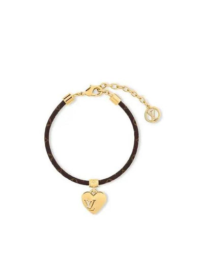 Blooming Heart Bracelet Gold Brown - LOUIS VUITTON - BALAAN 2