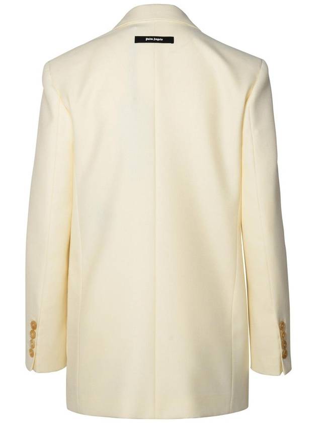 Suit Jacket PWEN028S24FAB0020403 Cream - PALM ANGELS - BALAAN 4