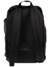 Backpack In Econyl And Vegetable-Tanned Leather Black - SAINT LAURENT - BALAAN 4