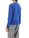 Bea Logo Cardigan Blue - VIVIENNE WESTWOOD - BALAAN 4