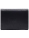 Vitello Triangular Logo Half Wallet Black - PRADA - BALAAN 5