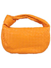 Teen Jodie Intrecciato Leather Tote Bag Orange - BOTTEGA VENETA - BALAAN 2