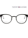 Glasses frame TH1484 003 matte black round - TOMMY HILFIGER - BALAAN 3