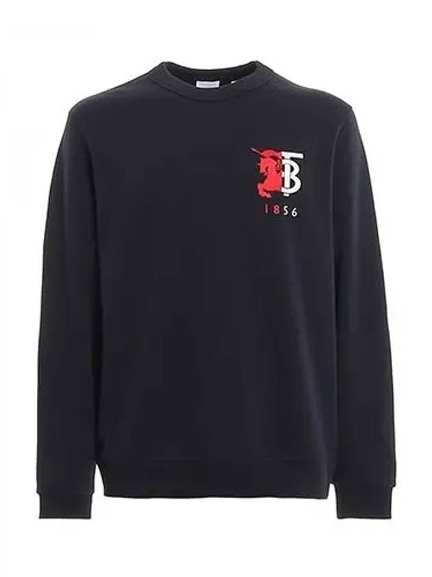 Contrast Logo Sweatshirt Black - BURBERRY - BALAAN 2